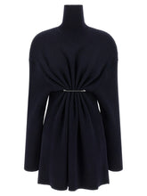 Balenciaga Blue Wool Short Dress