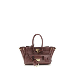 Balenciaga Bordeaux Calf Leather Bos Taurus Shoulder Bag