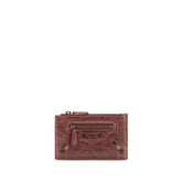 Balenciaga Bordeaux Lamb Ovis Aries Aries Wallet