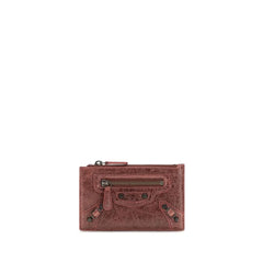 Balenciaga Bordeaux Lamb Ovis Aries Aries Wallet
