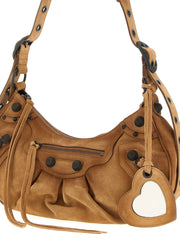 Balenciaga Brown Calfskin Shoulder Bag