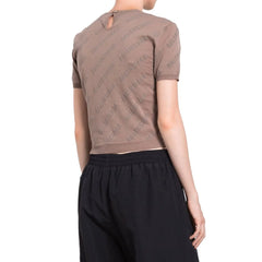 Balenciaga Brown Cotton Tank Tops - L