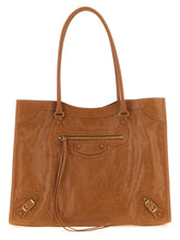 Sac bandoulière en cuir d'agneau marron Balenciaga