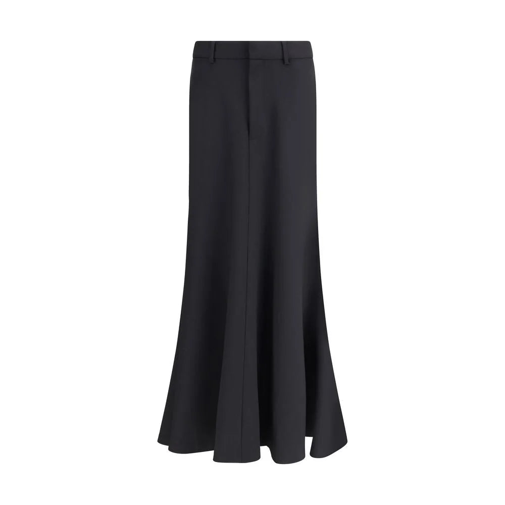 Balenciaga Godet Maxi Skirt in virgin wool - Skirts