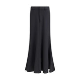 Balenciaga Godet Maxi Skirt in virgin wool - Skirts