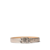 Balenciaga Gold Leather Regular Belt - 75 cm / 30 Inches