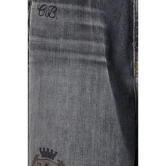Balenciaga Gray Cotton Casual Pants