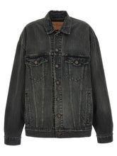 Balenciaga Gray Cotton Denim Jacket - 1