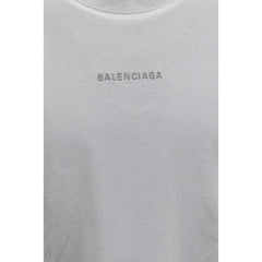 Balenciaga Gray Cotton T-Shirt