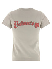 Balenciaga Gray Cotton T-Shirt