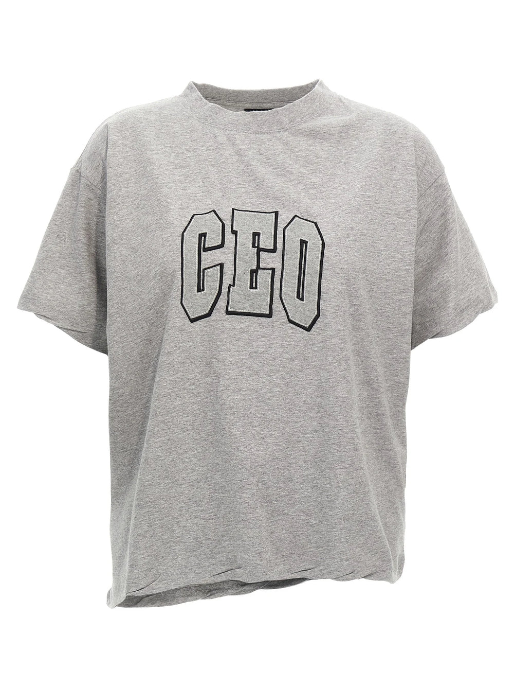 Balenciaga Gray Cotton T-Shirt - XS