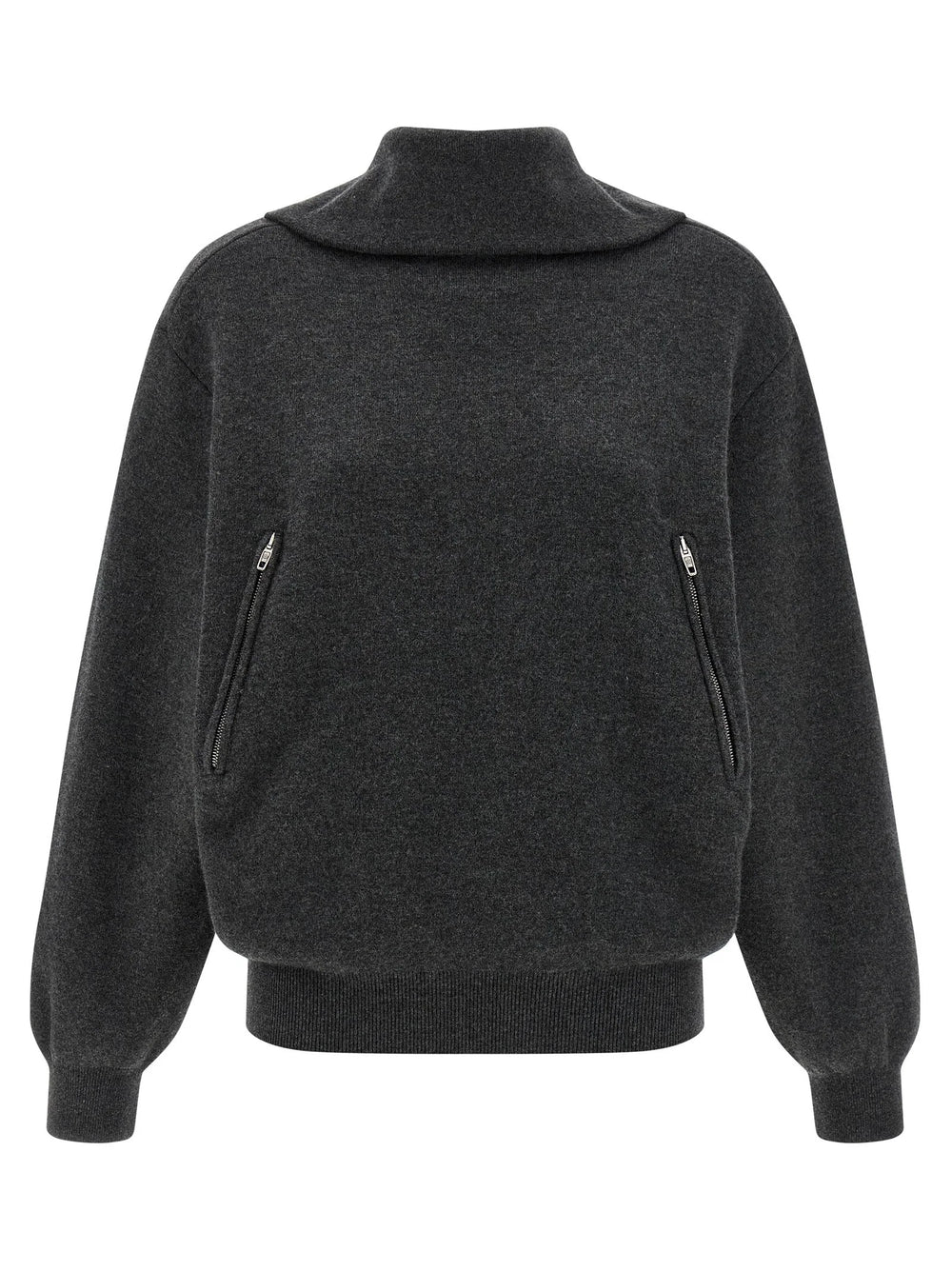 Balenciaga Gray Wool Cardigan
