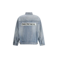 Balenciaga Light Blue Cotton Denim Jacket