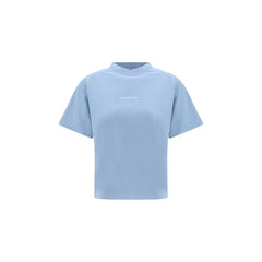 Balenciaga Light Blue Cotton T-Shirt