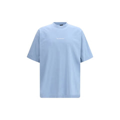 Balenciaga Light Blue Cotton T-Shirt - L