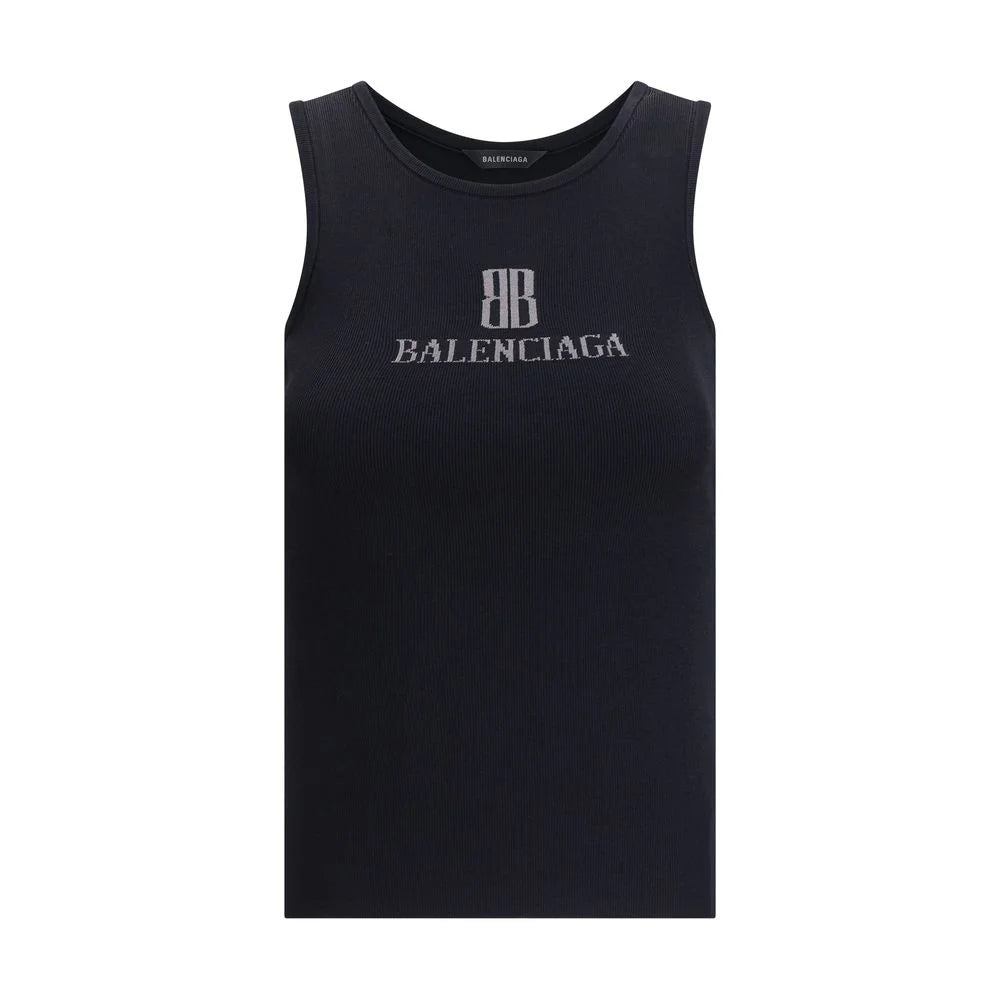 Balenciaga Logoed Top - Tank Tops
