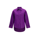 Balenciaga Purple Cotton Dress Shirt - IT36 | XS