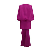Balenciaga Purple Wool Oves Aries Cocktail Dress - IT38 | S