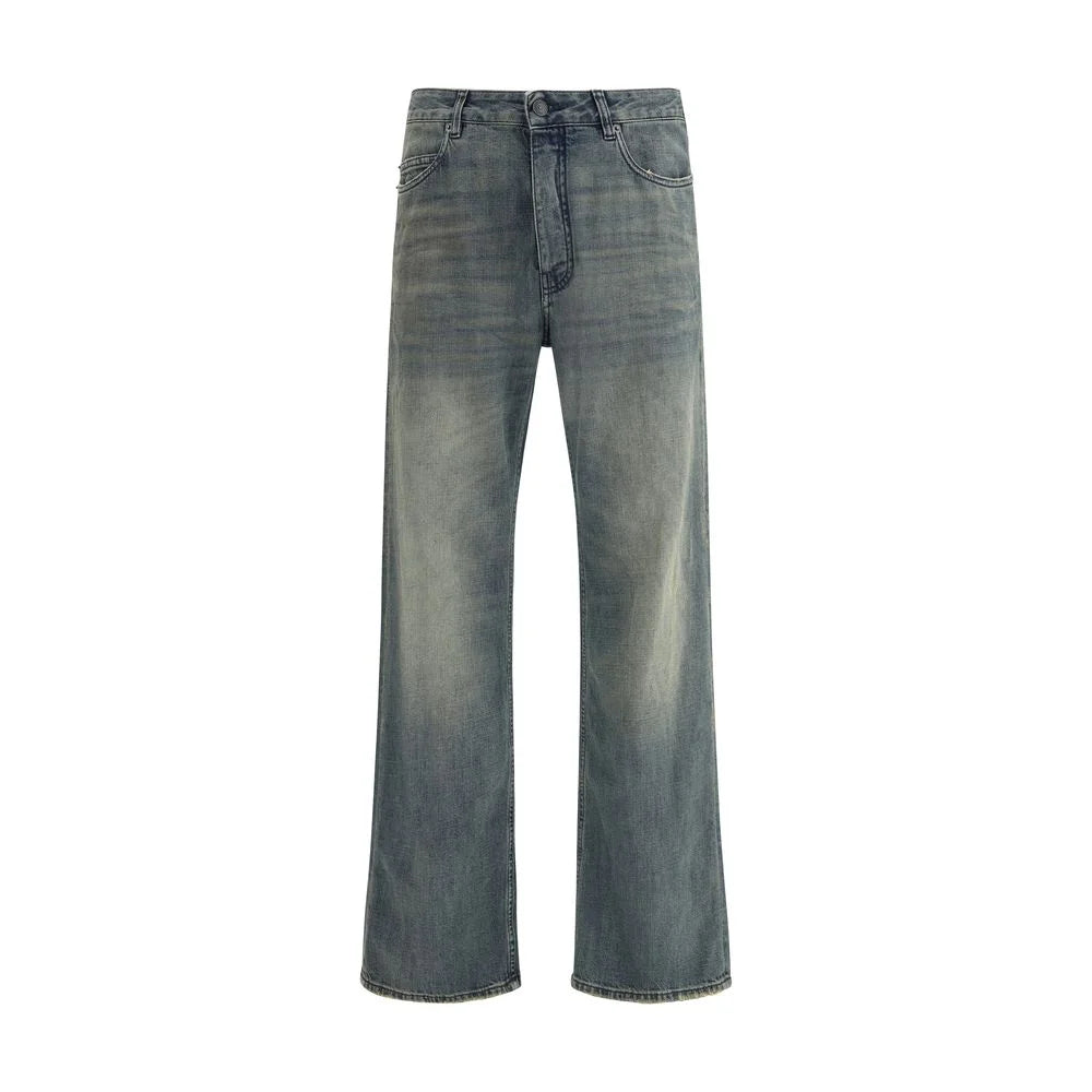 Balenciaga Relaxed fit Cotton Denim Pants - Jeans