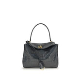 Balenciaga Rodeo Shoulder Bag in crocodile-print leather - Shoulder Bags