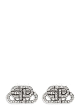 Balenciaga Silver Brass Earrings - One Size