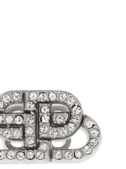 Balenciaga Silver Brass Earrings - One Size