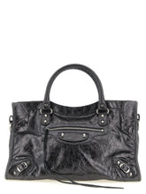 Balenciaga Silver Lamb Leather Handbag