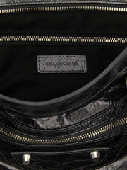 Balenciaga Silver Lamb Leather Handbag