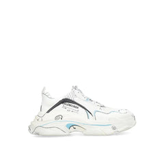 Balenciaga White Calfskin Chunky Sneakers - EU44/US11