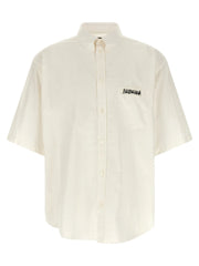Balenciaga White Cotton Blouse