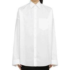 Balenciaga White Cotton Dress Shirt - 44