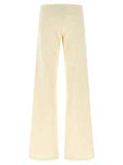 Balenciaga White Cotton Flared Pants - S