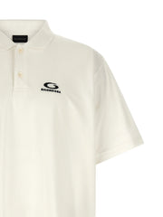 Balenciaga White Cotton Polo Shirt