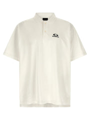 Balenciaga White Cotton Polo Shirt