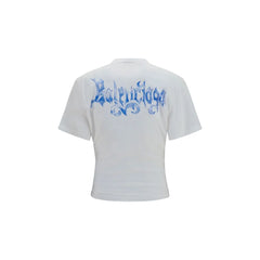 Balenciaga T-Shirt Bianco Cotone