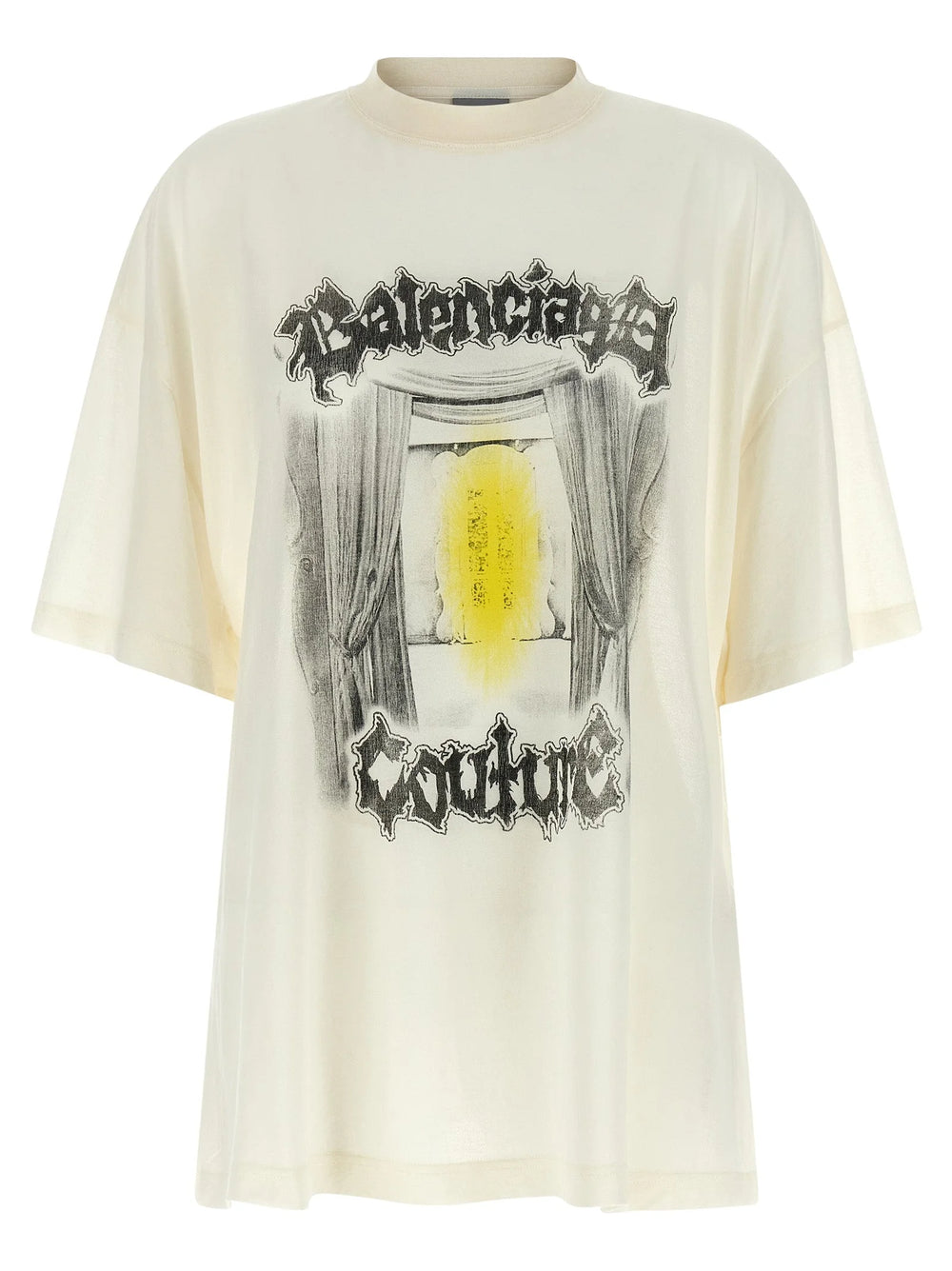 Balenciaga White Cotton T-Shirt - XS