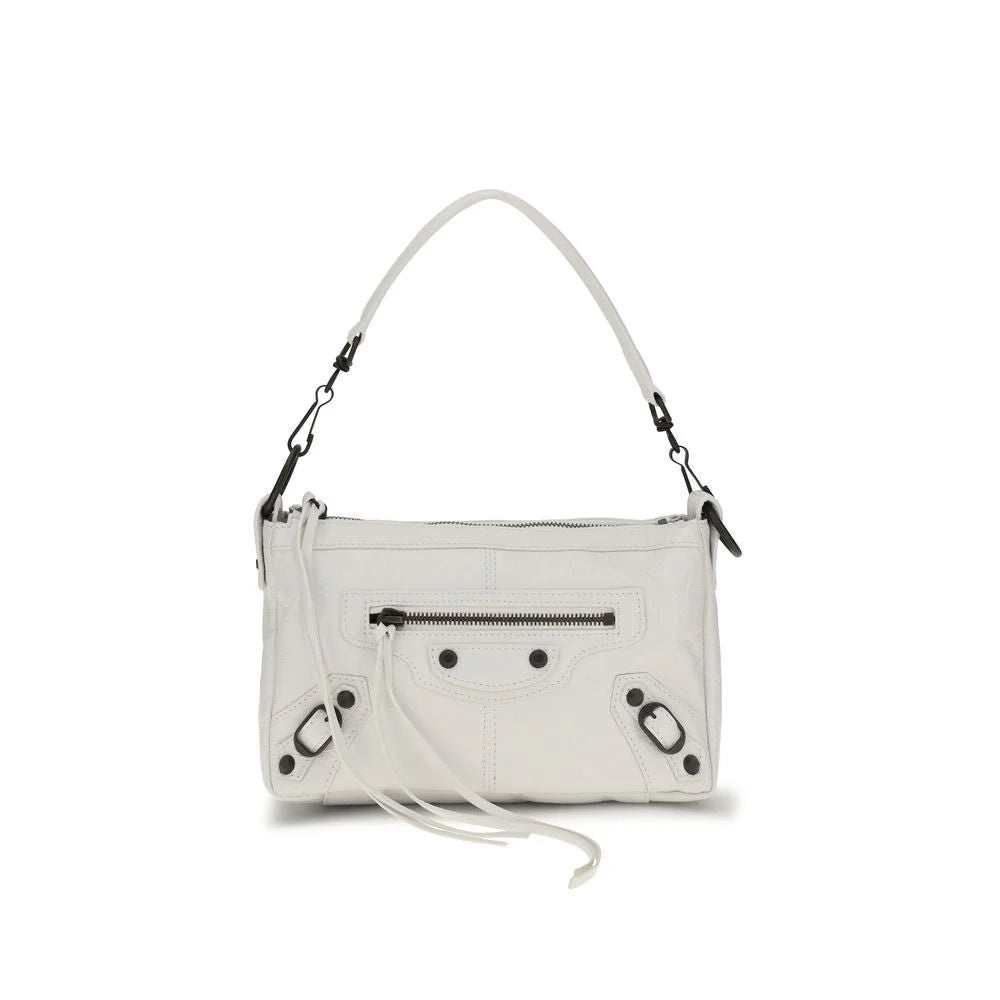 Balenciaga Weiße Handtasche aus Lammfell Aries