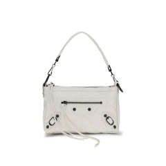 Balenciaga Weiße Handtasche aus Lammfell Aries