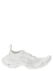 Balenciaga White Polyester Athletic Sneakers - EU 41 | US 8