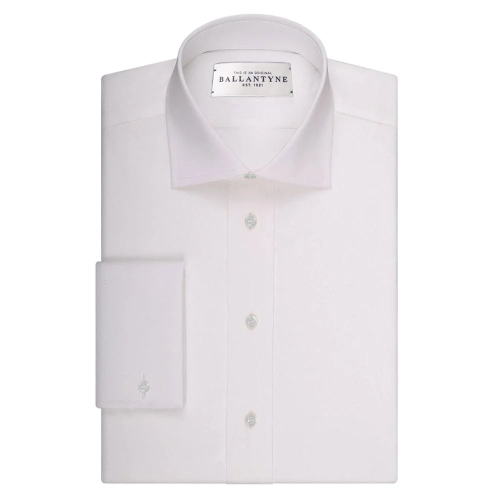 Ballantyne White Cotton Men’s Shirt - Shirts