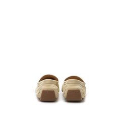 Bally Beige Leather Moccassin - Flats