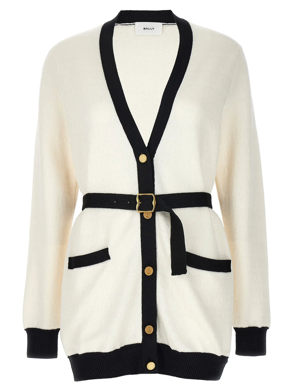 Bally Bicolor Viscose Cardigan - IT38