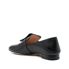 Bally Black Calfskin Slip-On Loafers - EU35.5/US5.5