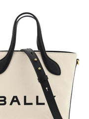 Bally Elegant Monogram Bucket Bag in Black & White - Bucket Bags