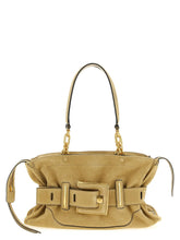 Balmain Beige Calfskin Shoulder Bag