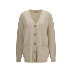 Balmain Beige Cotton Cardigan