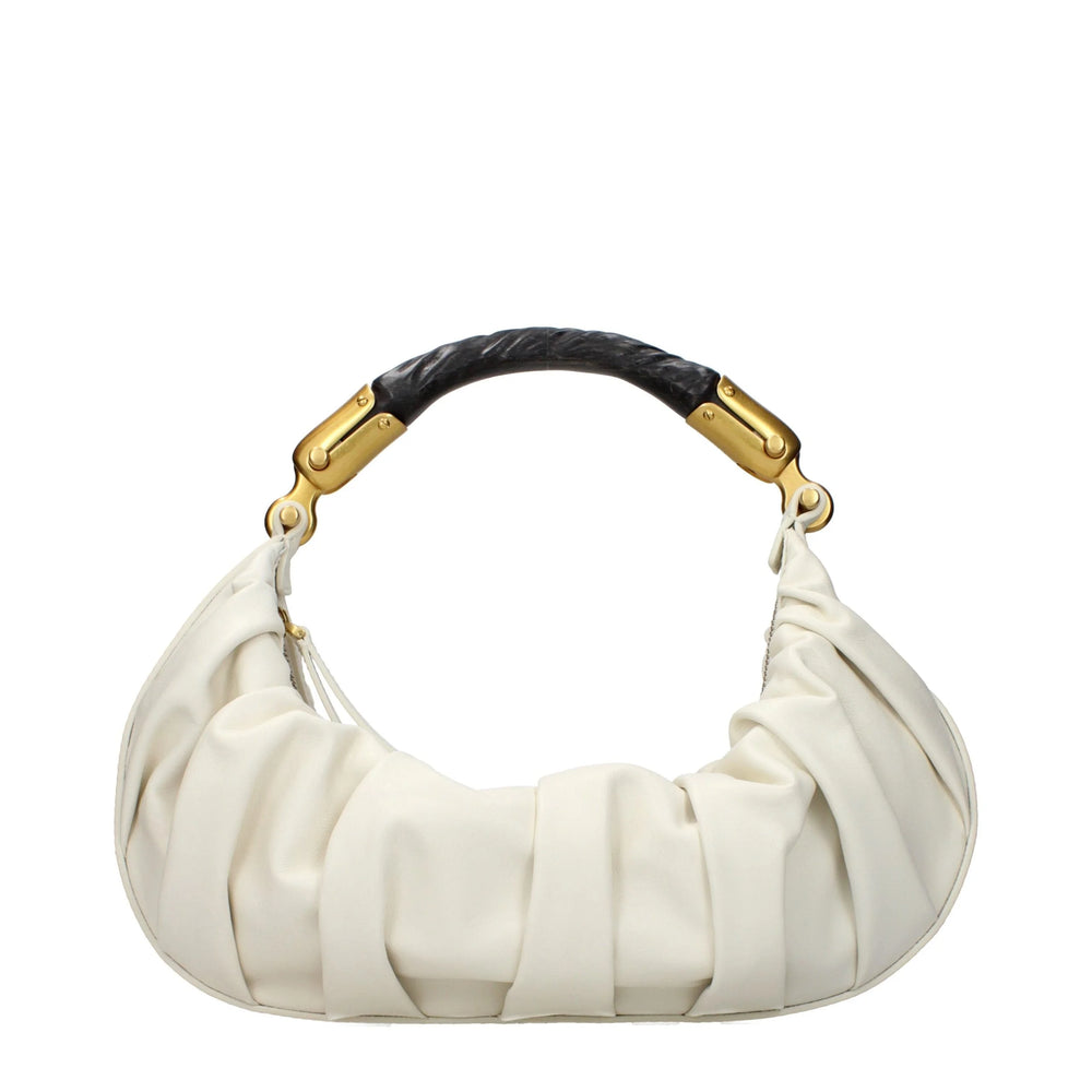 Balmain Beige Leather Handbag