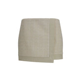 Balmain Beige Wool Oves Aries Mini Skirt