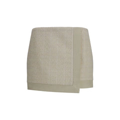 Balmain Beige Wool Oves Aries Mini Skirt