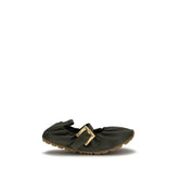 Balmain Bicolor Calf Leather Bos Taurus Ballet Flats - EU39/US9